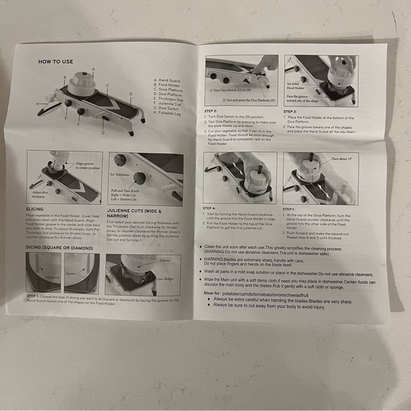 Kitchen HQ Vertical Mandoline - red color - Picture 4 of 9